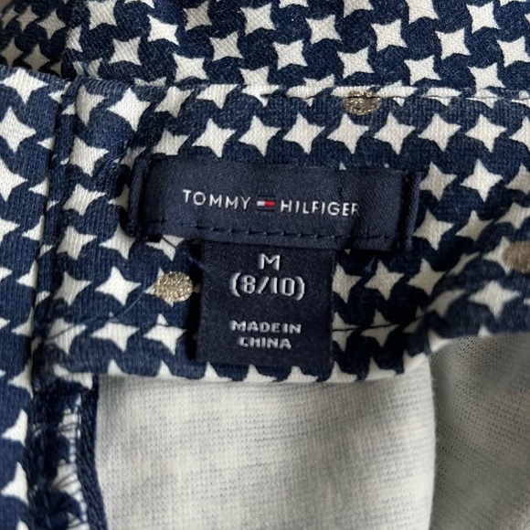 •TOMMY HILFIGER• Girls Navy/White Patterned Dress - Size Medium (8-10) - Picture 2 of 11